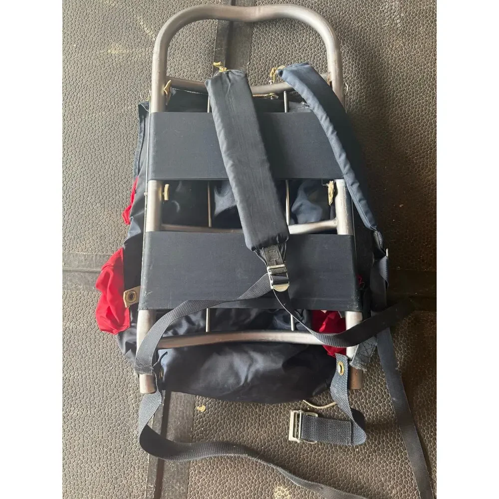 Vintage Go Pack Red External Frame Hiking Backpack Pack Daypack